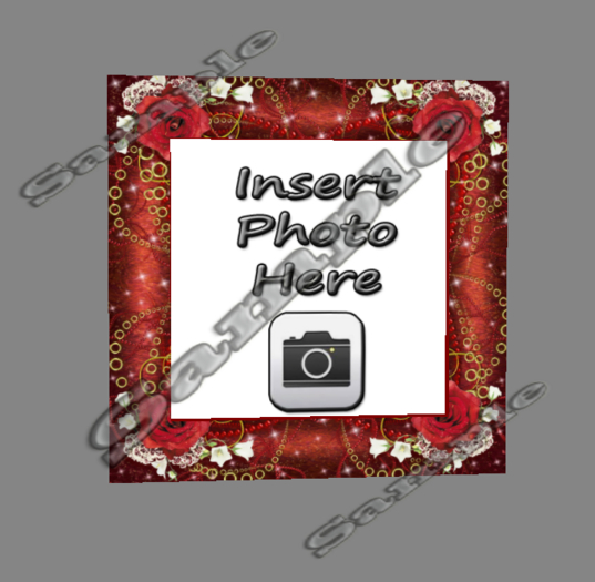 Red Rose Frame