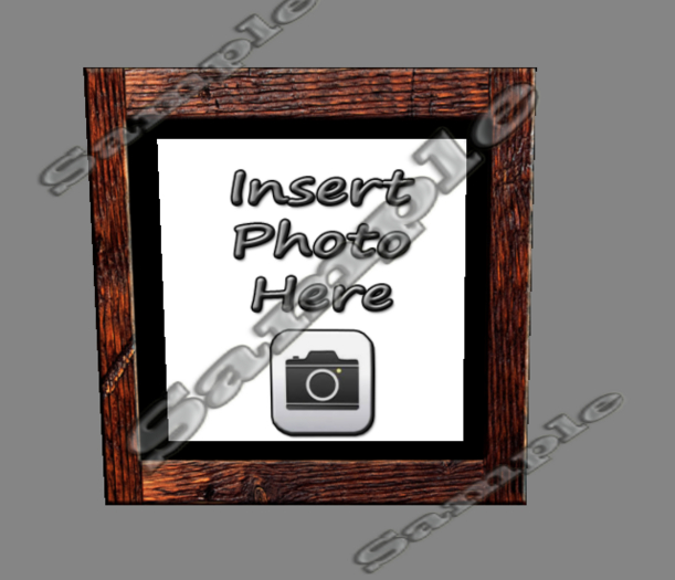 Rustic Cherry Wood Frame