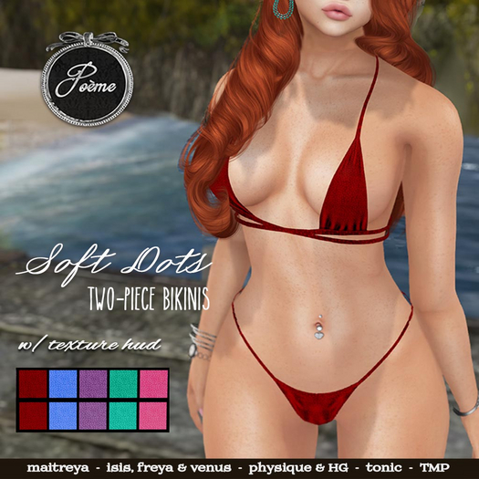 {Poeme} Soft Dots Bikini w/HUD 