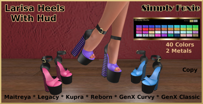 LARISA Heels With Hud (Boxed)