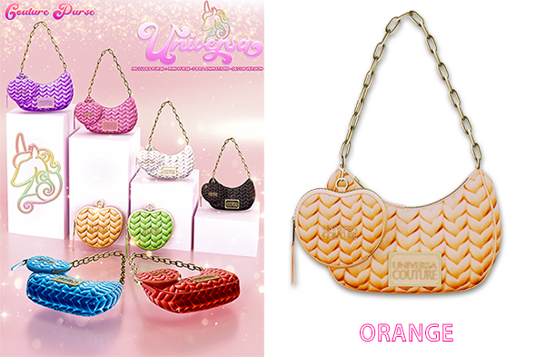 #UNIVERSA - Couture Purse - ORANGE