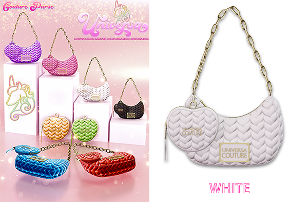 #UNIVERSA - Couture Purse - WHITE