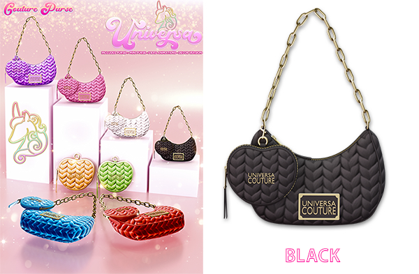 #UNIVERSA - Couture Purse - BLACK