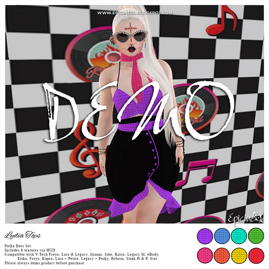 Epicine - Lydia Top - Polka Dots Set =DEMO=