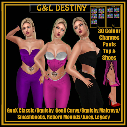 G&L DESTINY PANTS OUTFIT MEGA PACK