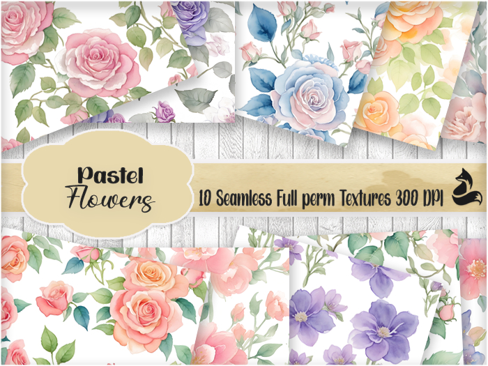 FF Pastel Flowers Seamless Textures
