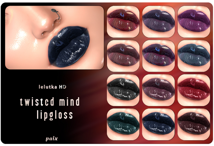 [PAIX] TWISTED SISTERS LIPGLOSS - DEMO