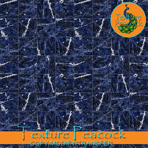 Marble Royal Blue Square Seamless