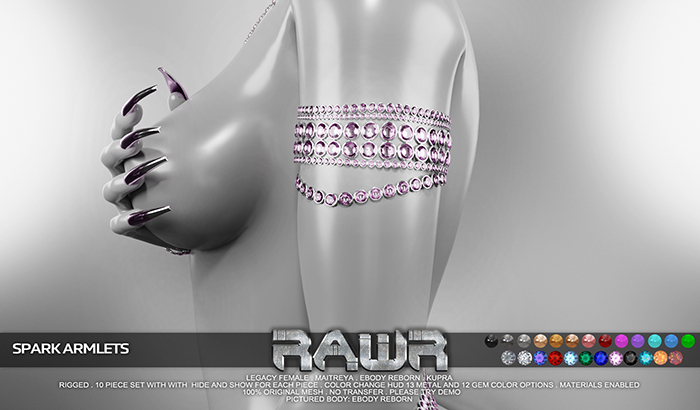 RAWR! Spark Armlets (add me)