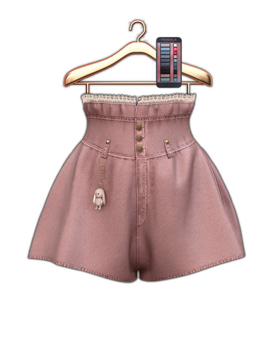 FRANSELA: "Darina" Shorts - Powder