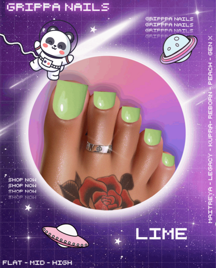 Grippa Pedi:: Lime Set