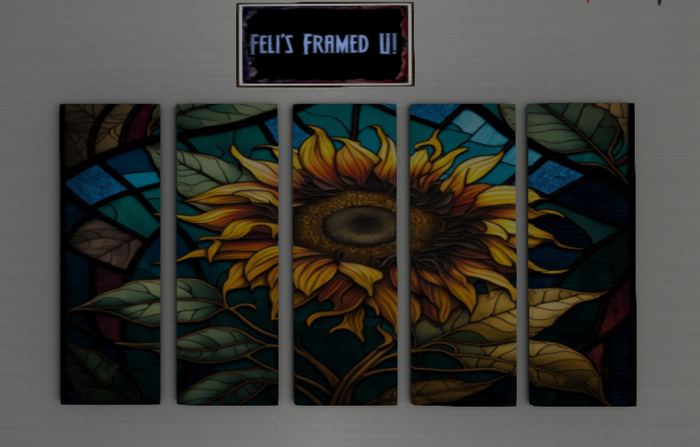 Feli frame panel sunflower