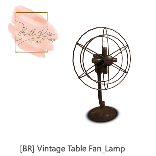 [BR] Vintage Table Fan_Lamp