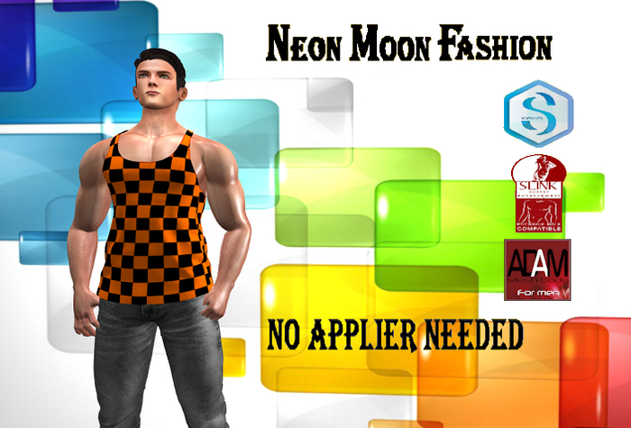 Tank top Signature Slink Adam square orange