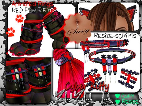 Second Life Marketplace - !...:::ZUZU~U::...! ~Cyber Kitty~ Neko Outfit