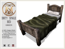 [MoonSha] Dirty Single Bed - Green (Boxed)