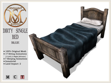 [MoonSha] Dirty Single Bed - Blue (Boxed)