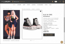 .miss chelsea. Elle Hi-Tops Black