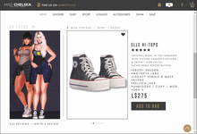 .miss chelsea. Elle Hi-Tops Dark Tie Dye