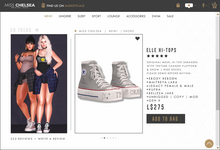 .miss chelsea. Elle Hi-Tops Grey