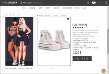 .miss chelsea. Elle Hi-Tops White