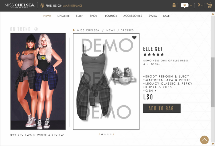 .miss chelsea. DEMO Elle Set