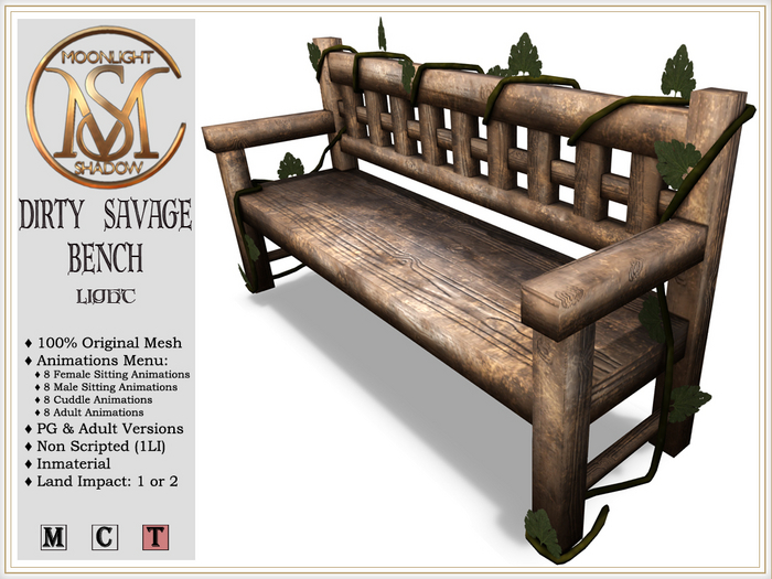 [MoonSha] Dirty Savage Bench - Light (Boxed)