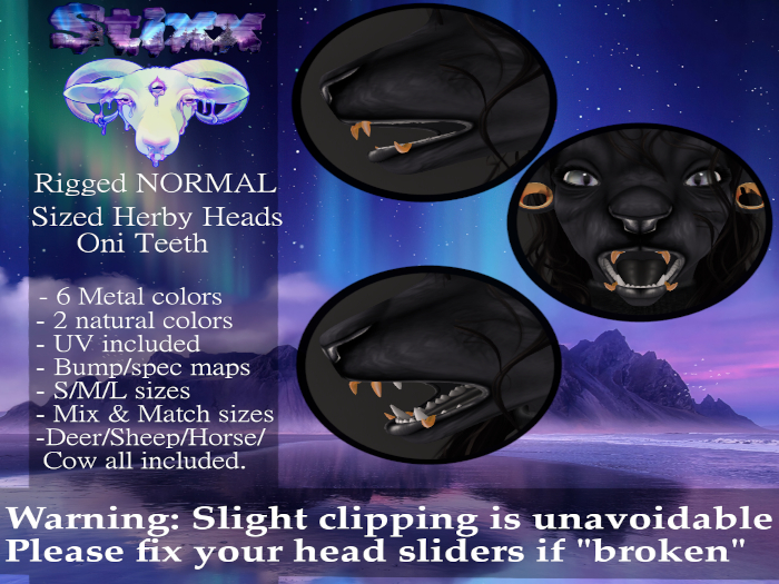 Stixx - Herby Heads Oni Teeth (Normal Sizes)