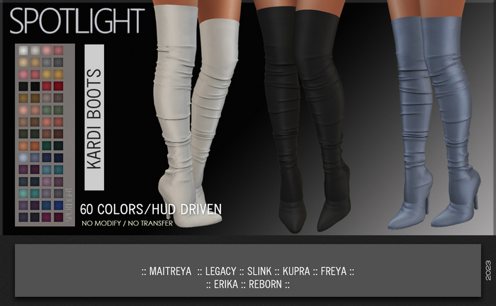 SPOTLIGHT - KARDI BOOTS (DEMO Available In-World)