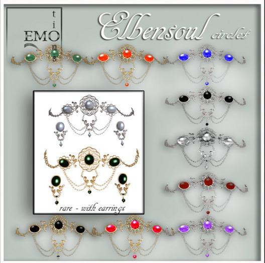 .:EMO-tions.. *ELBENSOUL*circlet  golden/green RARE