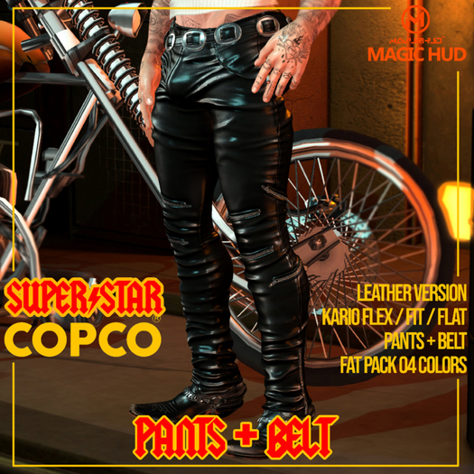 COPCO By Sibilla SUPERSTAR LEATHER VERSION BELT + TROUSERS