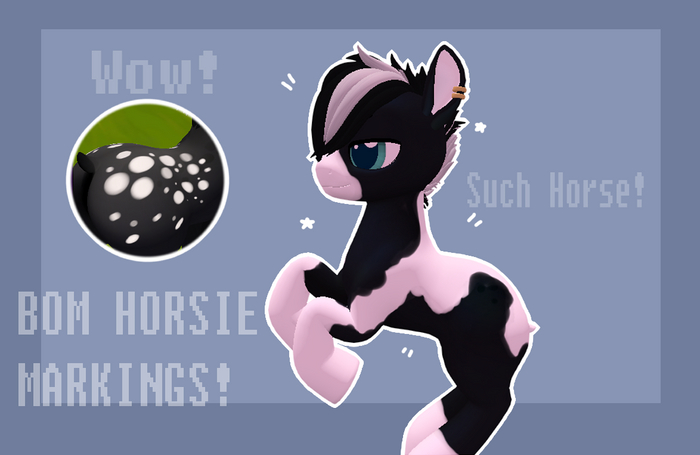 !RETIRED! Open Pony Horsie markings!
