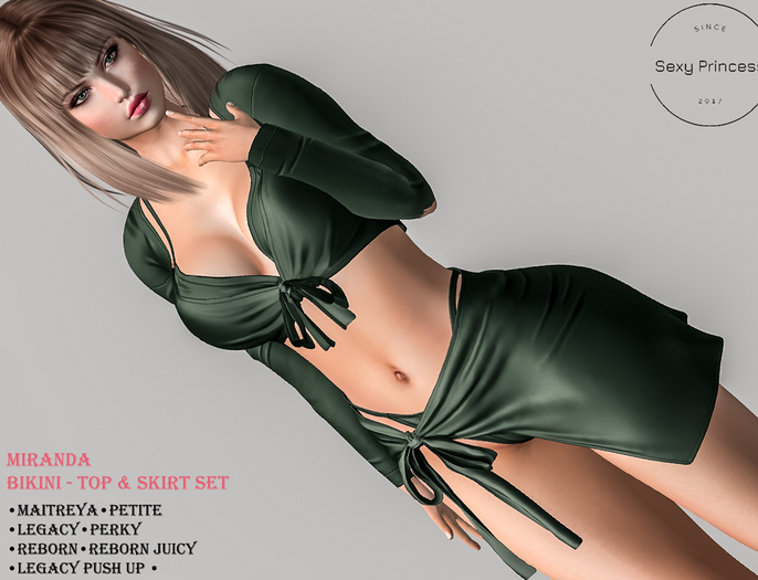 [Sexy Princess] Miranda Set Chaki 