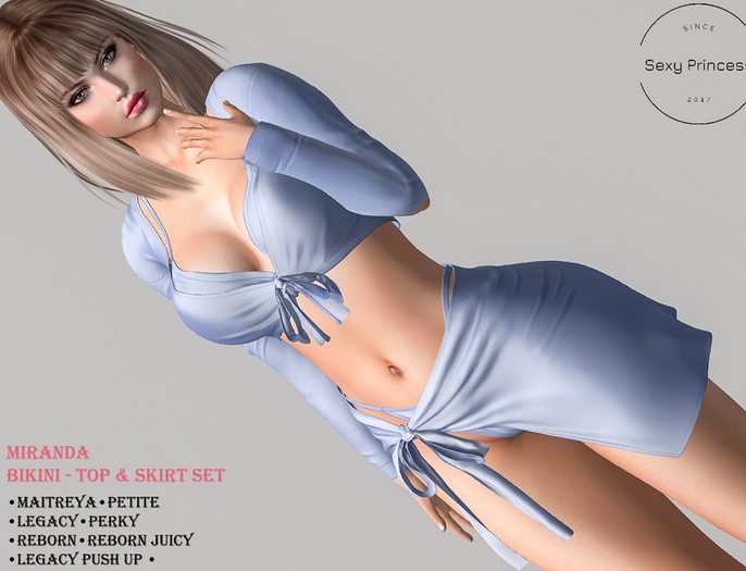 [Sexy Princess] Miranda Set Baby Blue  