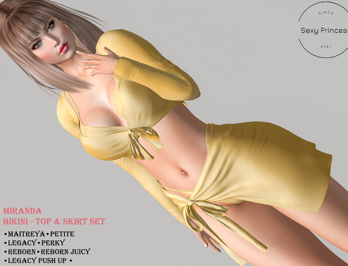 [Sexy Princess] Miranda Set Yellow 