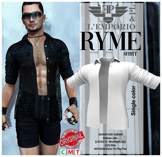 L'Emporio&PL::*Ryme*::- Shirt -White