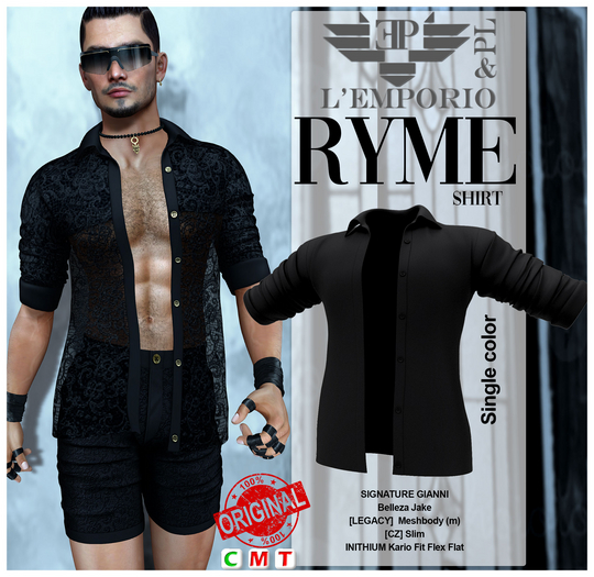 L'Emporio&PL::*Ryme*::- Shirt -Balck