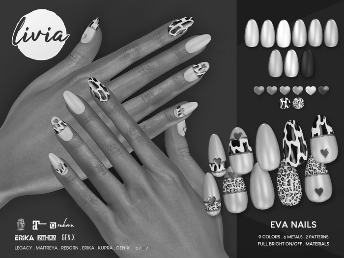 LIVIA Eva Almond Nails DEMO
