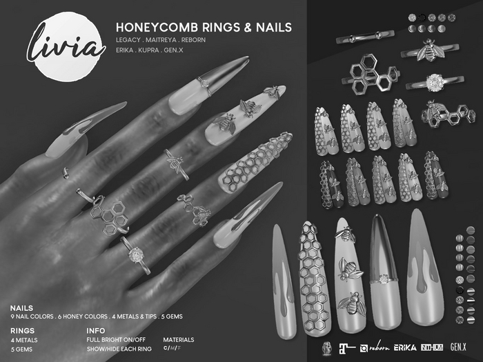 LIVIA Honeycomb Rings & Nails DEMO