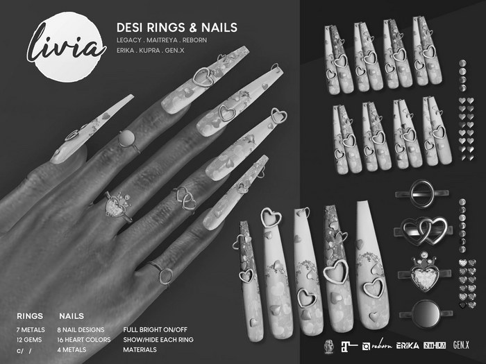 LIVIA Desi Rings & Nails DEMO