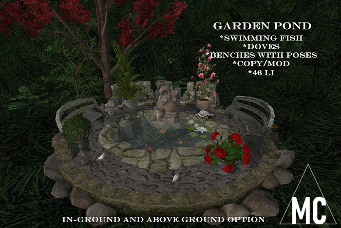 *MC* 0723 Garden Pond (Unpack Hud)