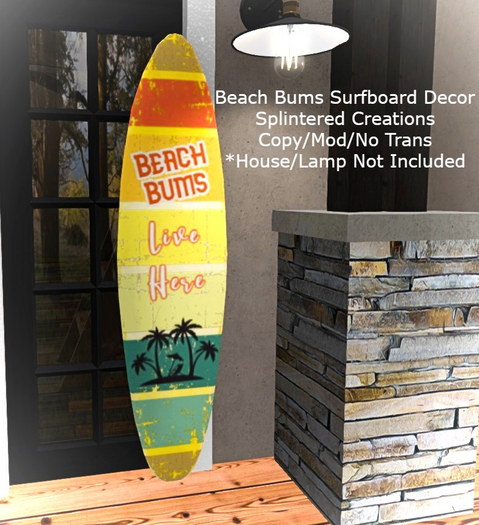 SC: Beach Bums Surfboard Decor