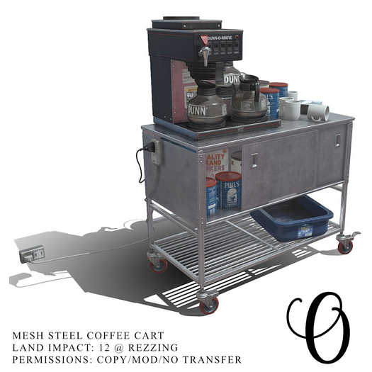 [ + OMEN + ] Mesh Steel Coffee Cart