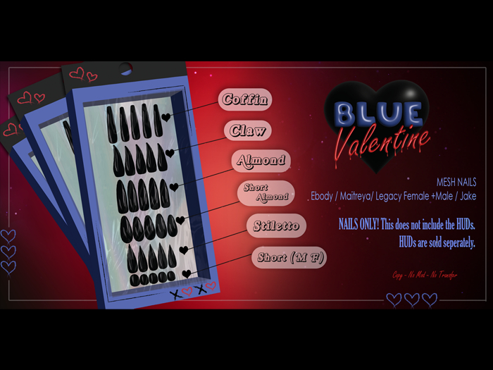 Blue Valentine Mesh Nails Fatpack