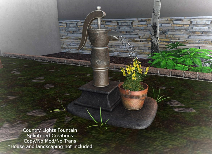 SC: Country Lights Fountain Boxed