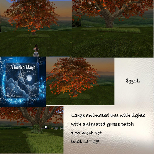 Large animated tree & grass patch-Box LI=17