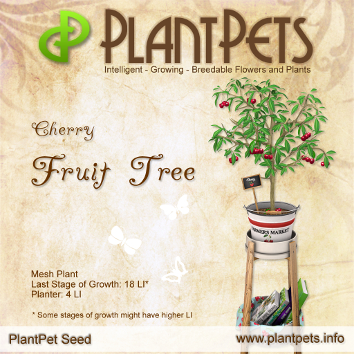 PlantPet Seed [Fruit Tree *Cherry*] COMMON