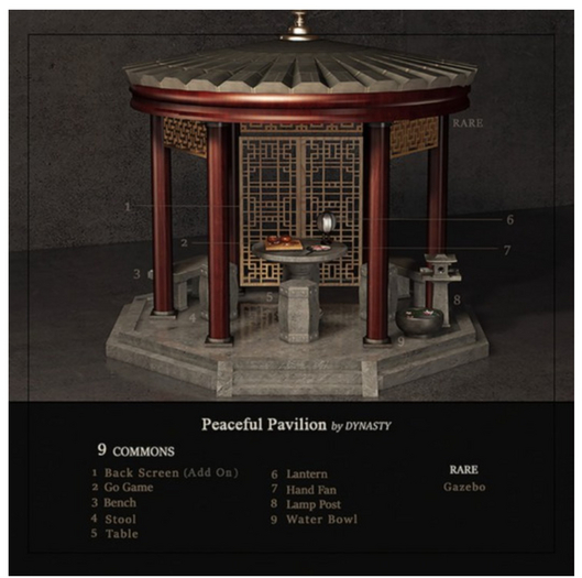 5. DYNASTY - Peaceful Pavilion - Table BOX