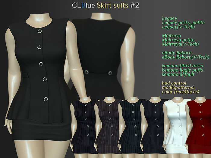 CLBlue-Skirt suits#2