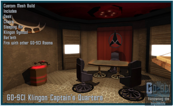 GO-SCI Klingon Captains Quarters,1.0,packaged